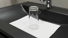 Dlaczego niektórzy ludzie wkładają kartkę papieru i szklankę do zlewu, zanim wyjdą z domu na dłużej?